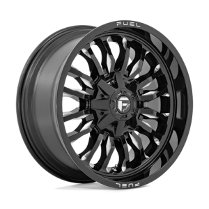 Fuel 1PC 20X9 ARC 8X180 GLOSS BLACK MILLED +1