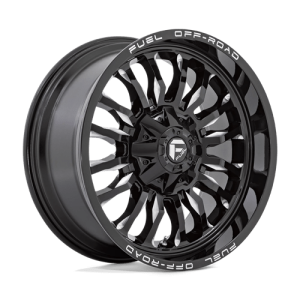 Fuel 1PC 20X9 ARC 5X4.5/5.0 GLOSS BLACK MILLED +1