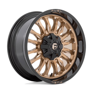 Fuel 1PC 20X9 ARC 8X165.1 PLATINUM BRONZE W/ BLACK LIP +1