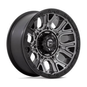 Fuel 1PC 20X9 TRACTION 8X180 MATTE GUNMETAL W/ BLACK RING +1