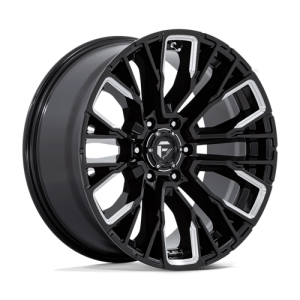 Fuel 1PC 20X9 REBAR 6X139.7 GLOSS BLACK MILLED +1