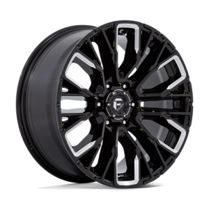 Fuel 1PC 20X9 REBAR 6X139.7 GLOSS BLACK MILLED +20