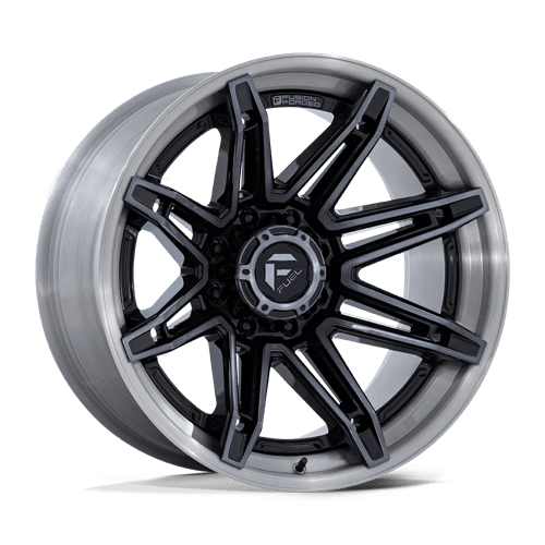 Fuel 1PC 20X10 BRAWL 8X165.1 GLOSS BLACK BRUSHED DARK TINT -18