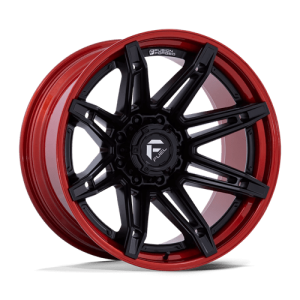 wheelpros-fc401mq20108018n-1.png Fuel 1PC 20X10 BRAWL 8X165.1 MATTE BLACK W/ CANDY RED LIP -18
