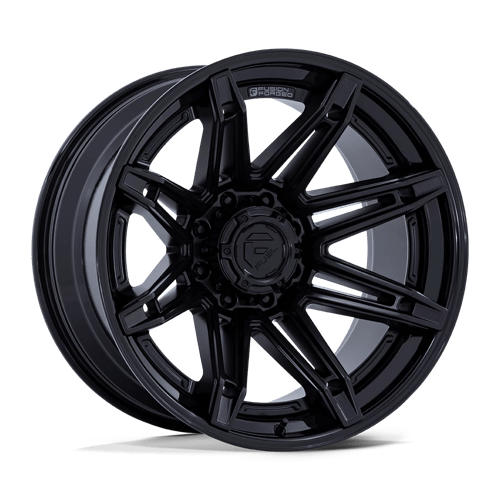 Fuel 1PC 20X10 BRAWL 8X180 MATTE BLACK W/ GLOSS BLACK LIP -18