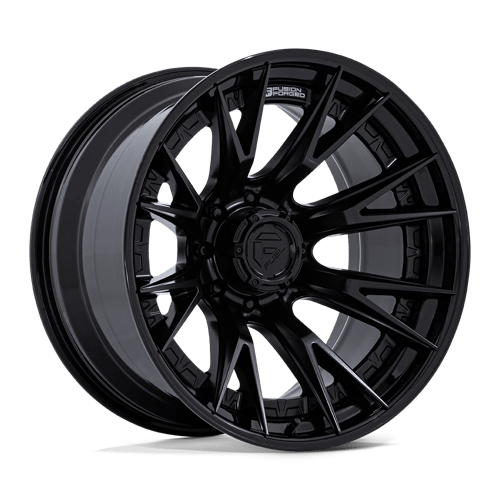 Fuel 1PC 20X10 CATALYST 8X180 MATTE BLACK W/ GLOSS BLACK LIP -18