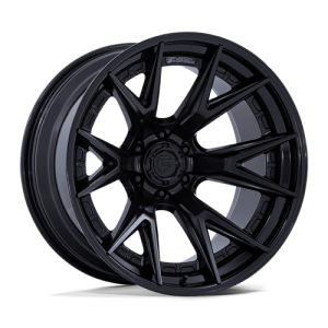 Fuel 1PC 20X9 CATALYST 6X139.7 MATTE BLACK W/ GLOSS BLACK LIP +20