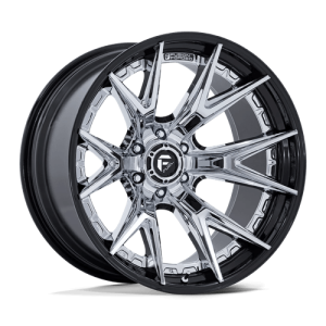 Fuel 1PC 20X9 CATALYST 6X135 CHROME W/ GLOSS BLACK LIP +1