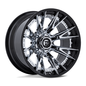 Fuel 1PC 22X10 CATALYST 8X170 CHROME W/ GLOSS BLACK LIP -18