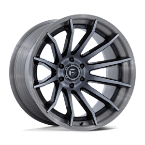 Fuel 1PC 20X9 BURN 6X139.7 GLOSS BLACK BRUSHED DARK TINT +1