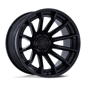 Fuel 1PC 20X9 BURN 6X139.7 MATTE BLACK W/ GLOSS BLACK LIP +1