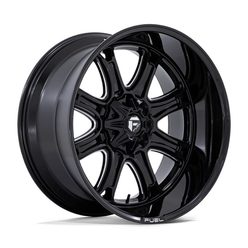 Fuel 1PC 20X10 DARKSTAR 6X135/5.5 GLOSS BLACK MILLED -18