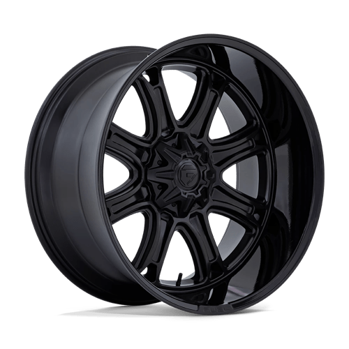 Fuel 1PC 20X10 DARKSTAR 6X135/5.5 MATTE BLACK W/ GLOSS BLACK LIP -18