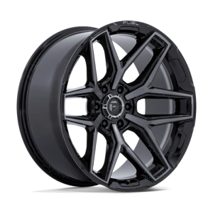 Fuel 1PC 17X9 FLUX 6X139.7 GLOSS BLACK BRUSH FC GRAY DDT +1