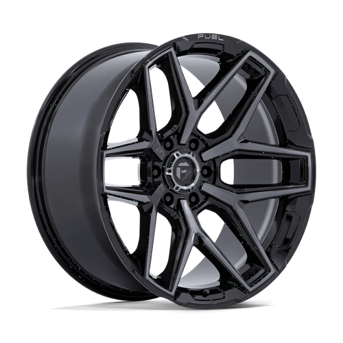 Fuel 1PC 20X10 FLUX 6X139.7 GLOSS BLACK BRUSH FC GRAY DDT -18