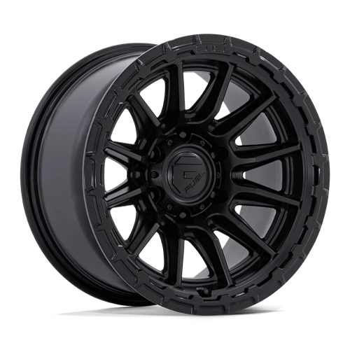 Fuel 1PC 20X10 PISTON 6X135 BLACKOUT W/ GLOSS BLACK LIP -18