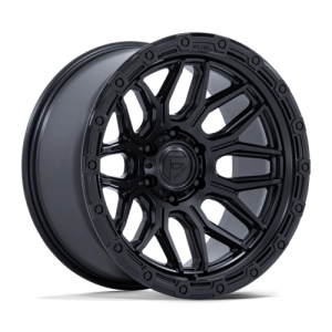 Fuel 1PC 20X9 SURGE 6X139.7 MATTE BLACK W/ GLOSS BLACK LIP +20
