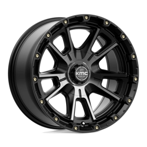 KMC 17X9 KM100 6X135/5.5 SATIN BLACK W/ GRAY TINT -12