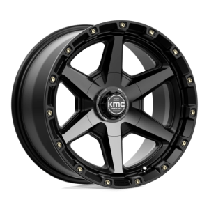 KMC 20X9 KM101 5X5.0/5.5 SATIN BLACK W/ GRAY TINT +18