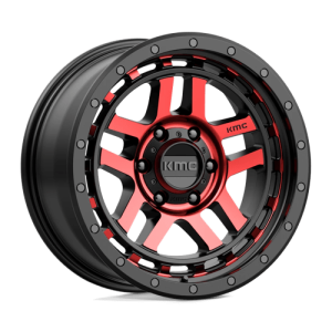 wheelpros-km54088568900-2.png KMC 18X8.5 KM540 6X139.7 GLOSS BLACK MACHINED W/ RED TINT +0