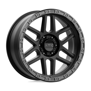 KMC 20X9 KM544 6X139.7 SATIN BLACK W/ GLOSS BLACK LIP +0