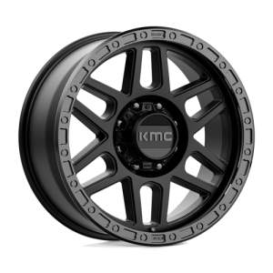 KMC 20X9 KM544 8X170 SATIN BLACK W/ GLOSS BLACK LIP +18