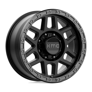 KMC 18X9 KM544 8X180 SATIN BLACK W/ GLOSS BLACK LIP +18