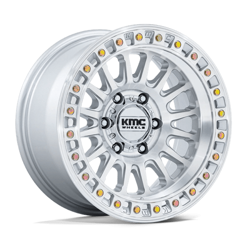 KMC 18X9 IMS 6X135 GLOSS SILVER W/ MACHINED FACE +18