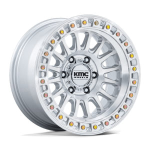 KMC 20X9 IMS 6X139.7 GLOSS SILVER W/ MACHINED FACE +0