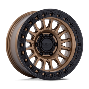 KMC 17X8.5 IMS 6X139.7 MATTE BRONZE W GLOSS BLACK LIP -10