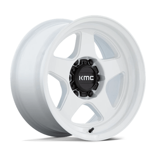 KMC 17X8.5 LOBO 6X139.7 GLOSS WHITE -10