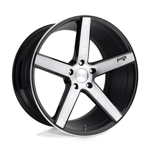 Niche 1PC 22X9 MILAN 5X114.3 GLOSS BLACK BRUSHED +38