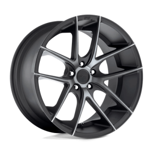 Niche 1PC 19X9.5 TARGA 5X120 MATTE BLACK DOUBLE DARK TINT +35