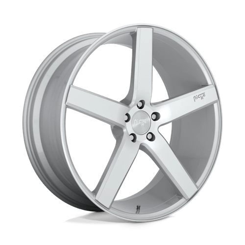 Niche 1PC 18X8 MILAN 5X114.3 GLOSS SILVER MACHINED +40