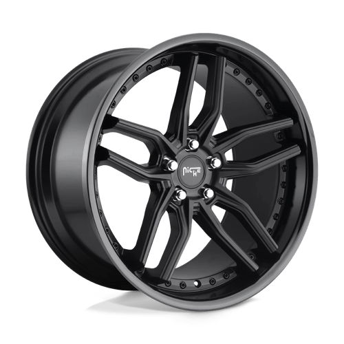 Niche 1PC 19X8.5 METHOS 5X114.3 GLOSS BLACK MATTE BLACK +35