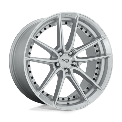 Niche 1PC 20X10.5 DFS 5X120 GLOSS SILVER MACHINED +35