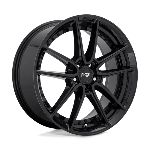 Niche 1PC 20X10.5 DFS 5X120 GLOSS BLACK +35