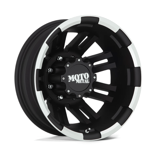 Moto Metal 16X6 MO963 8X170 MATTE BLACK MACHINED DUALLY - REAR