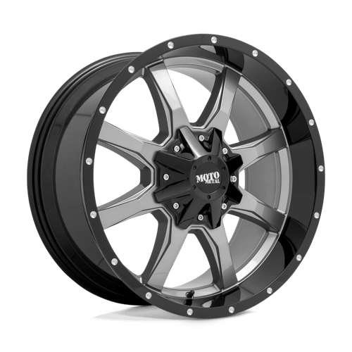 Moto Metal 20X12 MO970 6X135/5.5 GLOSS GRAY CENTER W/ GLOSS BLACK LIP -44