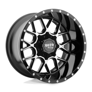 Moto Metal 20X9 MO986 5X5.0/5.5 GLOSS BLACK MACHINED +18