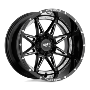 Moto Metal 18X8.5 MO993 6X139.7 GLOSS BLACK MILLED +18