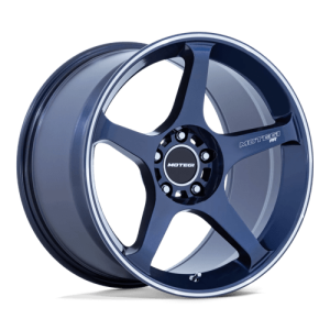 Motegi 18X8.5 BATTLE 5X114.3 OBSIDIAN BLUE W/ MACHINED LIP STRIPE +35