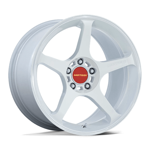 Motegi 18X8.5 BATTLE 5X100 MATSURI WHITE PEARL W/ MACHINED LIP STRIPE +30