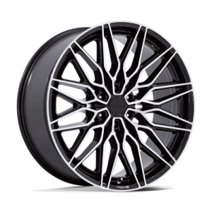 Niche 1PC 20X9.5 CALABRIA 6X139.7 GLOSS BLACK W/ MACHINED +30