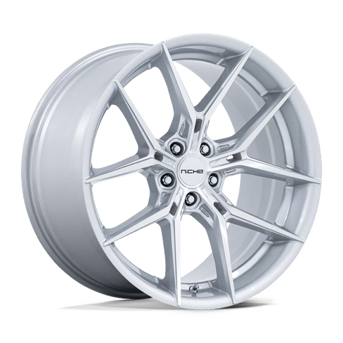 Niche 1PC 18X8.5 PRODIGY 5X112 SILVER W/ MACHINED FACE +42