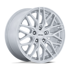 Petrol 17X8 P3E 5X114.3 MACHINED BRUSHED GLOSS SILVER +40