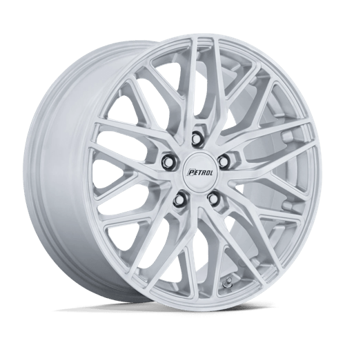 Petrol 17X8 P3E 5X114.3 MACHINED BRUSHED GLOSS SILVER +40