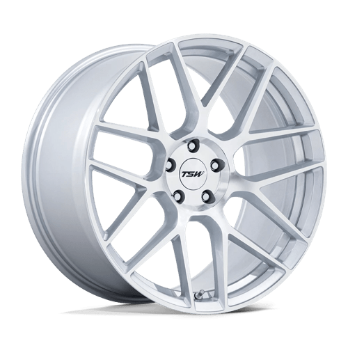 TSW 18X8.5 LASARTHE 5X100 GLOSS SILVER MACHINED +38