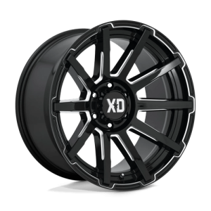 XD 20X9 XD847 6X139.7 GLOSS BLACK MILLED +18