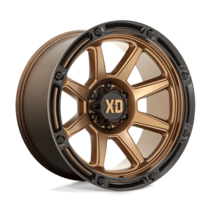 XD 20X9 XD863 8X180 MATTE BRONZE W/ BLACK LIP +18
